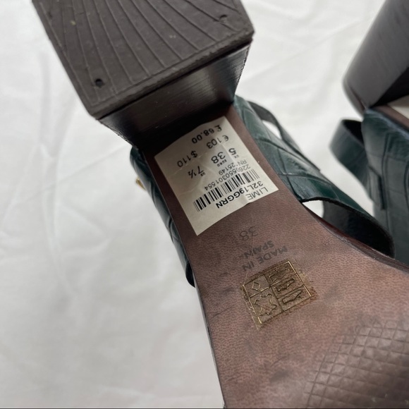 Topshop Platform Green Block Heels - Picture 11 of 11